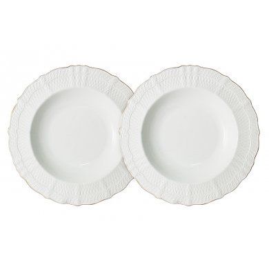 Набор из 2-х суповых тарелок костяной фарфор Colombo (Китай), 2 предмета, костяной фарфор - 1