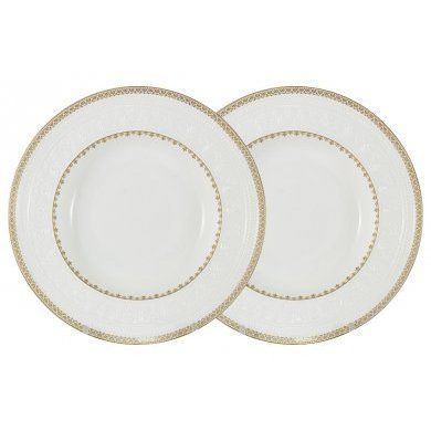 2 суповые тарелки Colombo (Китай), костяной фарфор, 2 предмета - 1