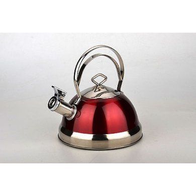 Чайник бордового цвета Mayer & Boch (Германия), 2 литра, нержавеющая сталь - 1