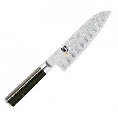 Нож Сантоку двояковогнутая заточка KAI Shun Classic Kai (Япония), дамасская сталь - 1