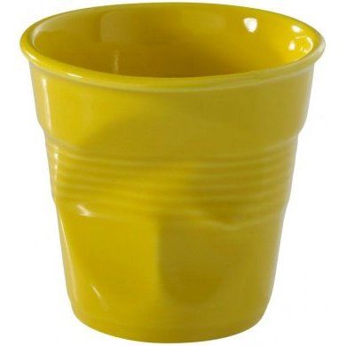 Желтый стакан из фарфора Revol (Франция), фарфор, 1 предмет -