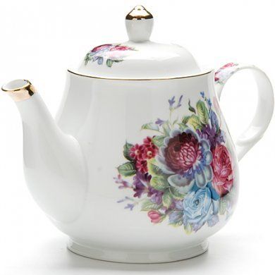 Заварочный чайник с цветочным рисунком Mayer & Boch (Германия), керамика - 1