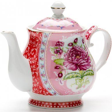 Заварочный чайник с цветочным рисунком Mayer & Boch (Германия), керамика - 1