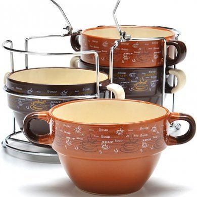 Набор чаш для супа Mayer & Boch (Германия), керамика - 1
