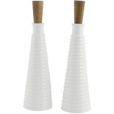 Набор для масла и уксуса Salt&Pepper (Австралия), 2 предмета, костяной фарфор, - 1