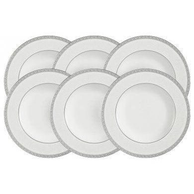 Набор из 6 фарфоровых суповых тарелок Narumi (Япония), костяной фарфор, 6 предметов - 1