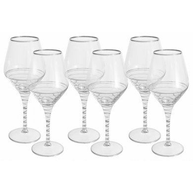 Набор: 6 бокалов для вина Same Decorazione (Италия), стекло, 6 предметов - 1