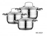 Набор посуды 6 предметов из нержавеющей стали Mercury (Китай), 6 предметов, нержавеющая сталь - 1