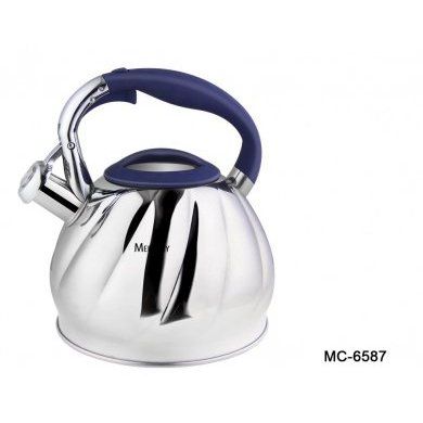 Чайник со свистком нержавеющая сталь Mercury (Китай), 4 литра, нержавеющая сталь - 1