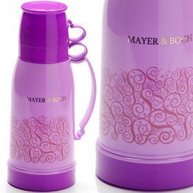Термос и 2 кружки в наборе Mayer & Boch (Германия), пластик, 1 литр -