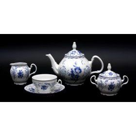 Фарфоровый чайный сервиз на 6 персон Thun (Чехия), фарфор, 15 предметов - 1