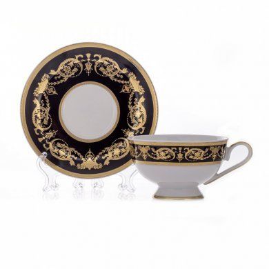 Чайный набор на 6 персон фарфоровый Bavarian Porcelain (Германия), 12 предметов - 1