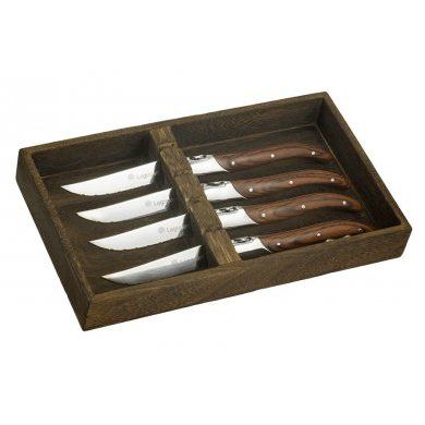 Набор из 4-х ножей для стейка Legnoart (Италия), 5 предметов, нержавеющая сталь - 1