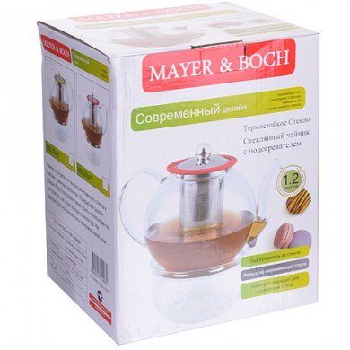 Чайник стекляный Mayer & Boch (Германия), менее 1 л, стекло - 2