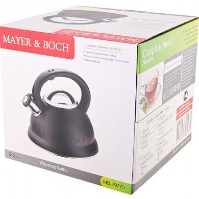 Чайник нержавеющая сталь Mayer & Boch (Германия), 3 литра, нержавеющая сталь - 2