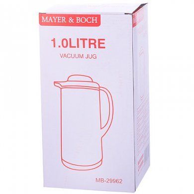 Термос 1 литр стеклянная колба Mayer & Boch (Германия), пластик, 1 литр - 4