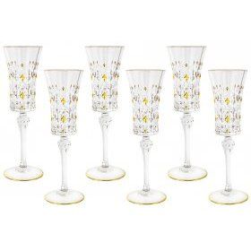 Набор: 6 бокалов для шампанского Same Decorazione (Италия), стекло, 6 предметов - 1
