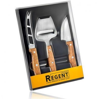 Набор для сыра Regent inox (Италия), 3 предмета, нержавеющая сталь - 2