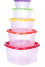 Набор контейнеров цвет крышки в ассортименте Good & (), пластик, - 1